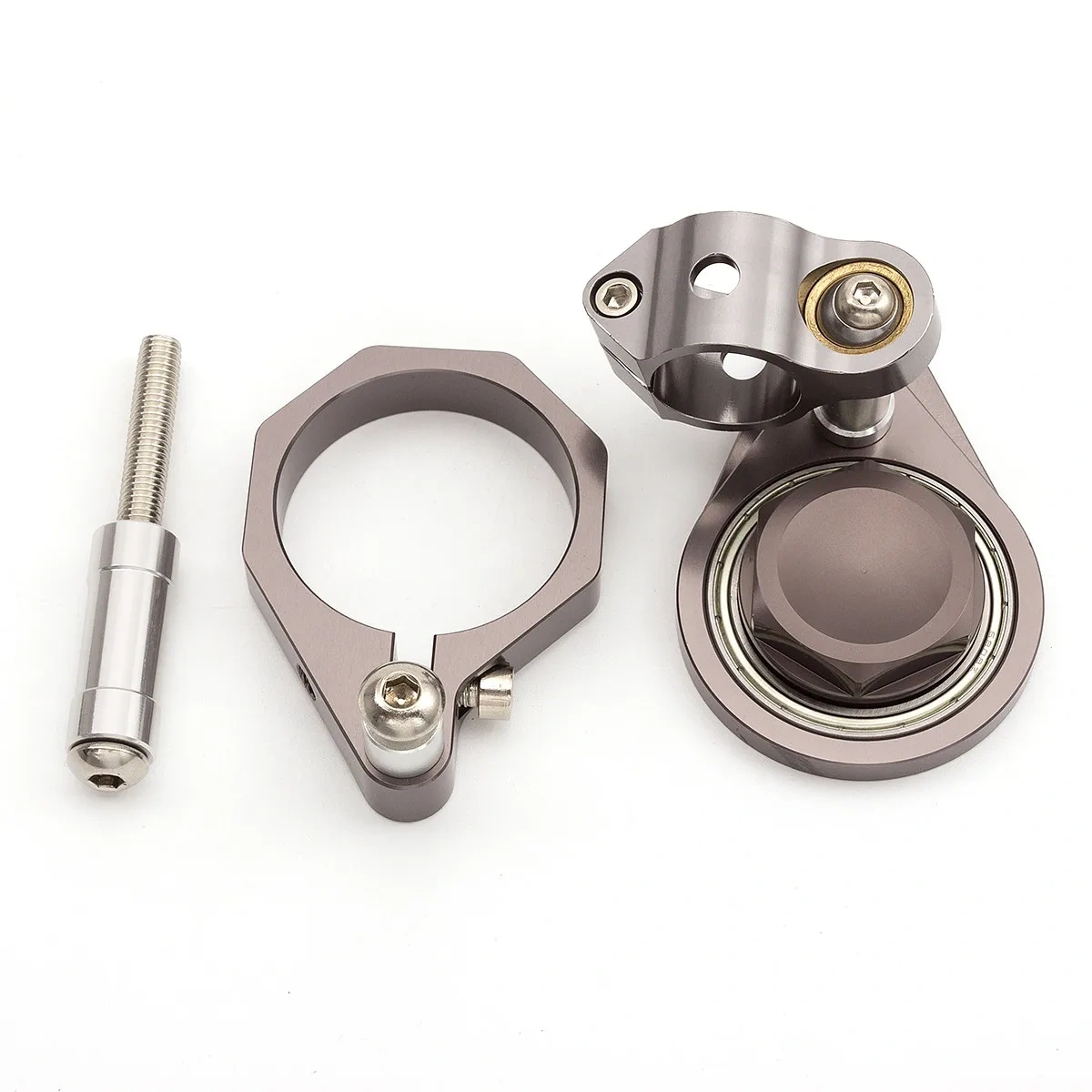 For Suzuki GSXR GSX-R 600 750 K6 K7 K8 K9 CNC Fiber Carbon Steering Damper Bracket Mounting Support Kit GSXR600/750 2006-2010
