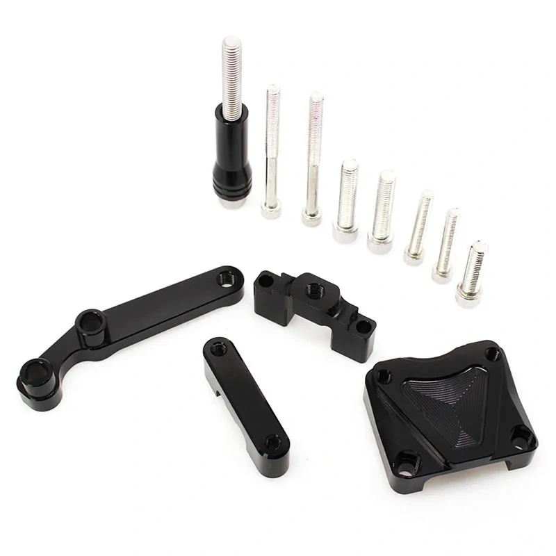 Ninja 300 EX 300 Fiber Carbon Steering Damper Stabilizer Mounting Bracket Kit For Kawasaki EX300 Ninja300 2013-2017 2016 2015