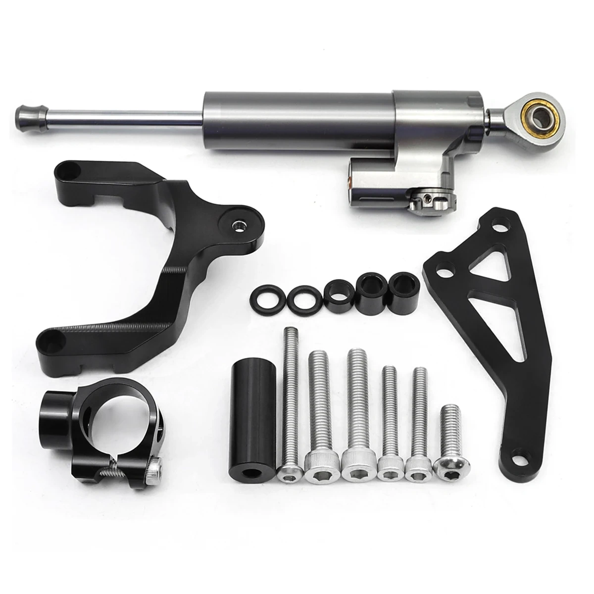 FOR Suzuki GSR750 2011-2015 , GSR600 2006-2010 CNC Fiber Cabon Steering Damper Shock Abosber Mounting Bracket Kit GSR 750 600