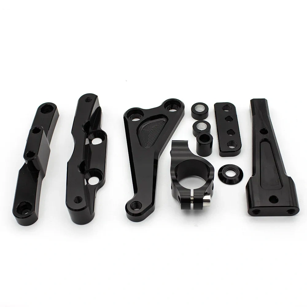 For Honda CB650F CB 650F 2014 2015 2016 2017 2018 2019 CNC Motorcycle Fiber Carbon Steering Damper Stabilizer Bracket Mount Kit
