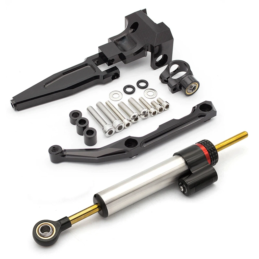 Carbon Steering Damper Stabilizer Motorcycle For Yamaha Tracer MT09 FJ09 900 MT-09 Directional Dampers Mount Bracket Support Kit