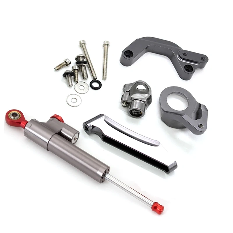 For Suzuki GSXR1000 GSXR GSX-R 1000 K9 2009-2019 Fiber Carbon Motorcycle Steering Damper Stabilizer Bracket Mounting Kit