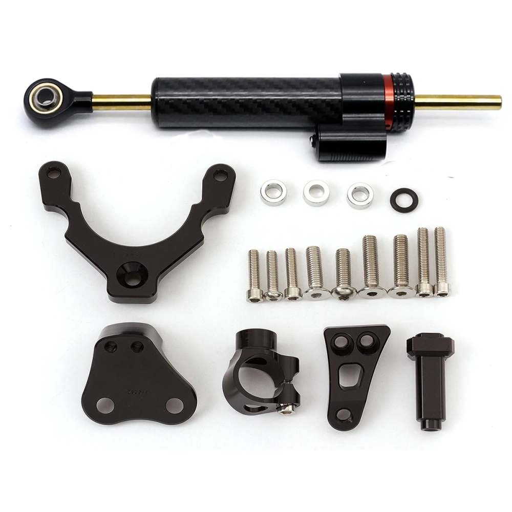 2023 Fiber Carbon Steering Damper Stabilizer Motorcycle For Kawasaki Z900 Z 900 2017-2022 2021 Dampers Mount Bracket Support Kit