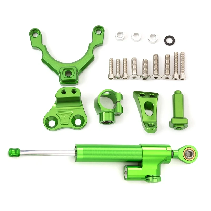 2023 Fiber Carbon Steering Damper Stabilizer Motorcycle For Kawasaki Z900 Z 900 2017-2022 2021 Dampers Mount Bracket Support Kit