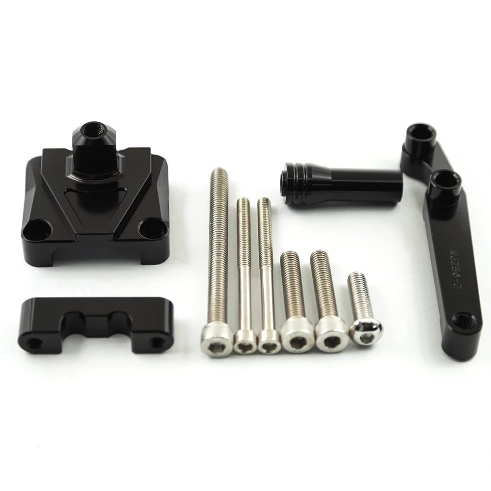 For Kawasaki NINJA 250R Ninja250R EX250 2008 2009 2010 2011 2012 Fiber Carbon Steering Damper Stabilizer Mounting Bracket Kit