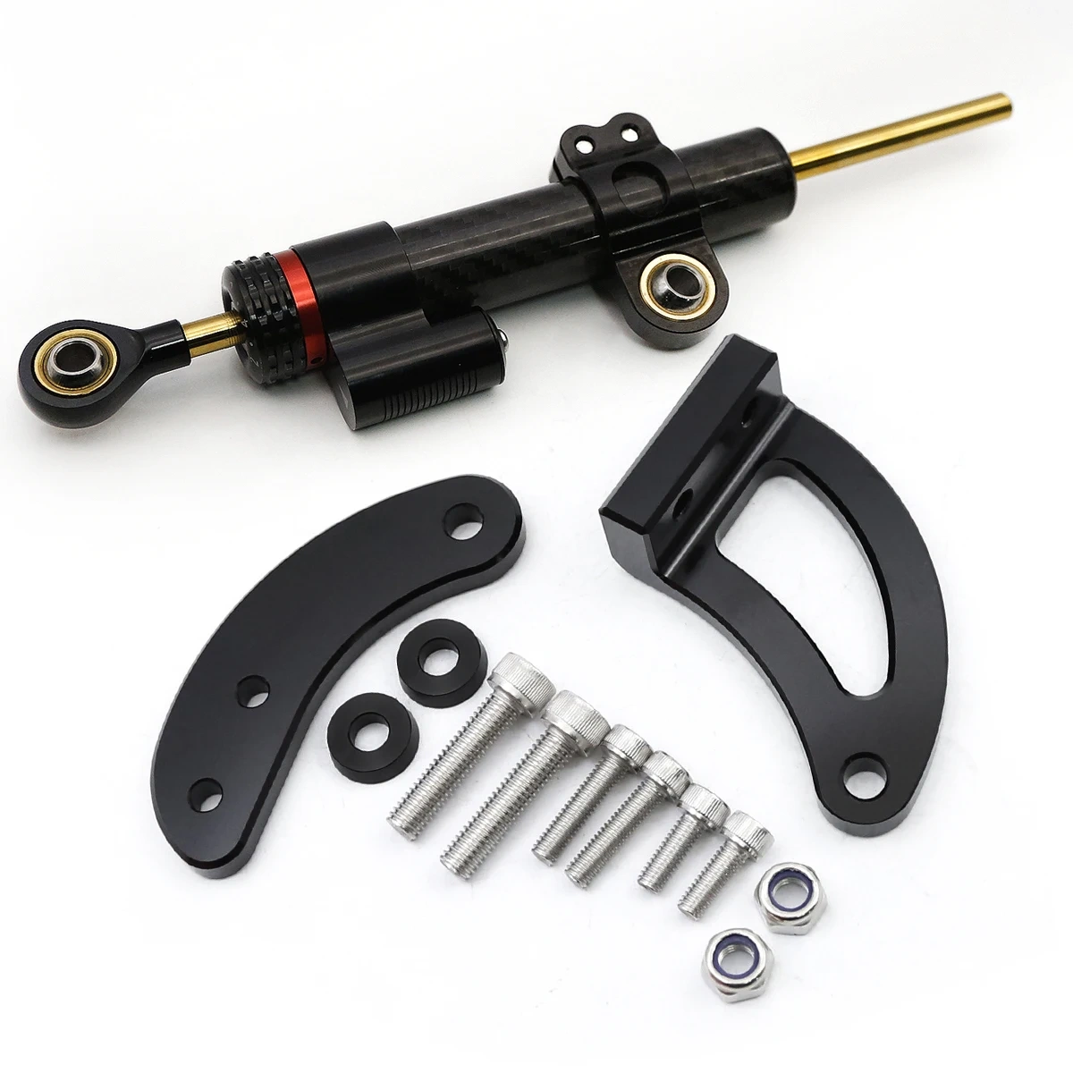 Fit For Kaabo Mantis King GT Electric Scooter Carbon Steering Damper Bracket Mounting Support Kit Accessories
