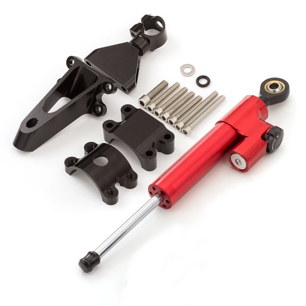 Fiber Carbon Steering Damper Stabilizer Motorcycle For HONDA CBR600 F4i CBR 600 1999-2003 Dampers Mount Bracket Support Kit