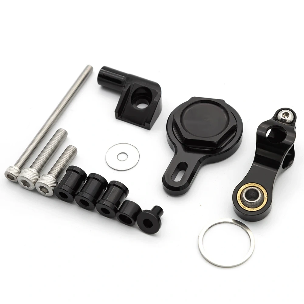 For YAMAHA YZF R1 YZF-R1 YZFR1 1998 1999 2000 2001 Carbon Fiber Stabilizer Steering Damper Bracket Support Mounting Kit