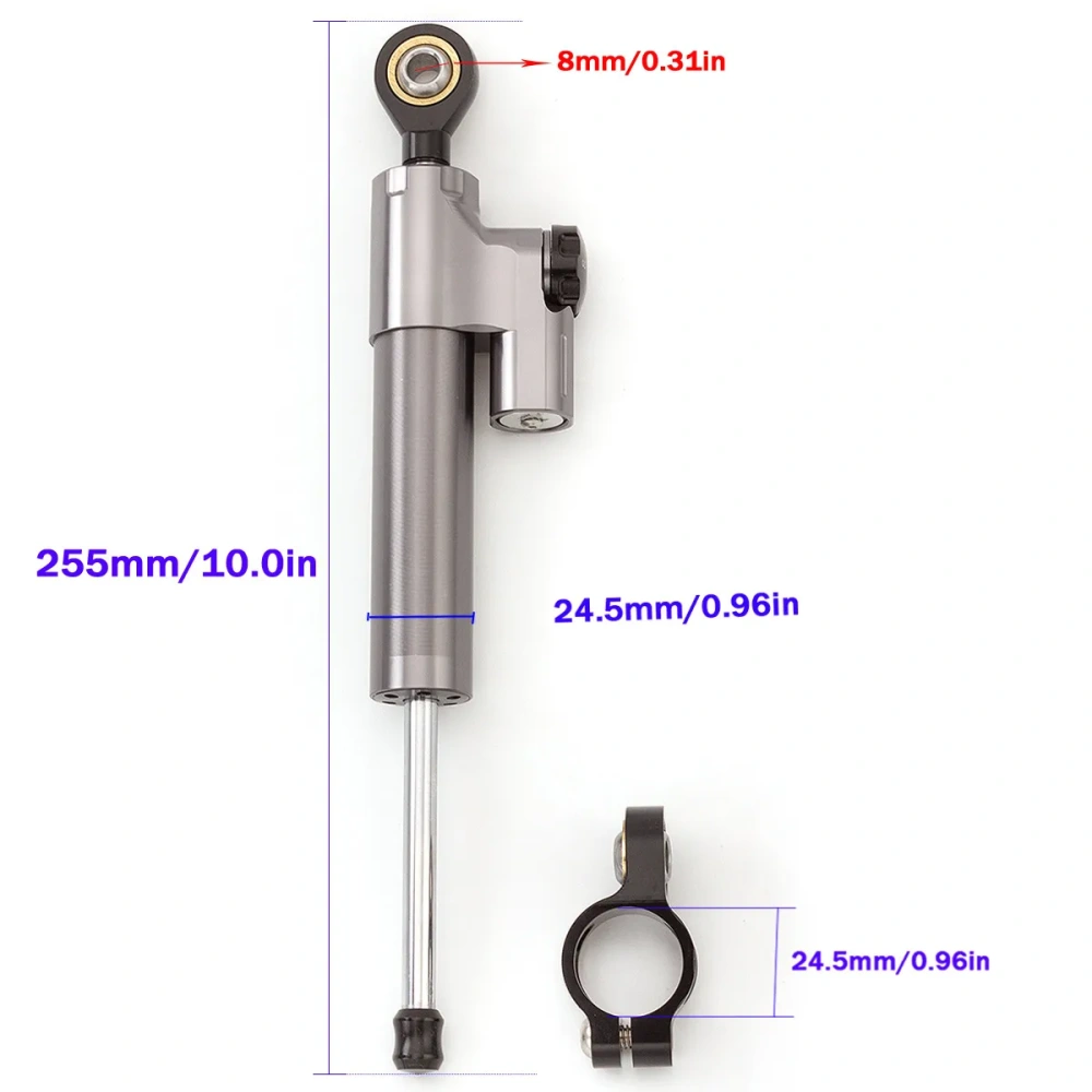 FOR Yamaha MT-03 MT03 2020 2021 2022 2023 CNC Fiber Carbon Steering Damper Stabilizer Bracket Mounting Kit