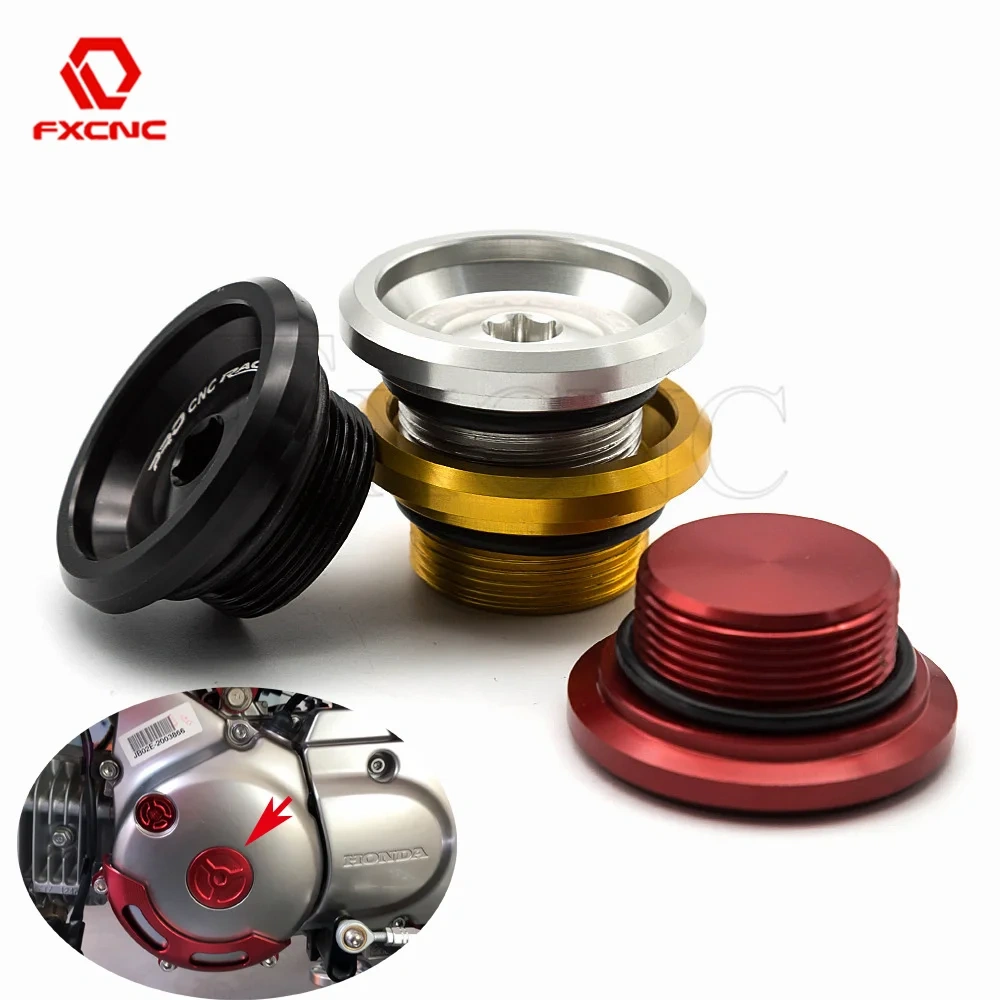 For Honda Monkey Bike Z125 Z 125 / C125 Super Cub / MSX125 Grom CNC Motorcycles Accessories Large Engine Plug Cap Cover