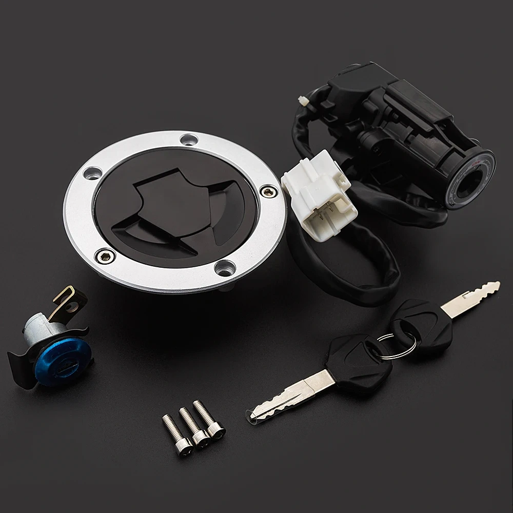 12V Motorcycle Ignition Switch Lock Fuel Tank Gas Cap Keys For Kawasaki Ninja ZX6R ZX-6R Zx 6R 2013-2018 2014 2015 2016 2017