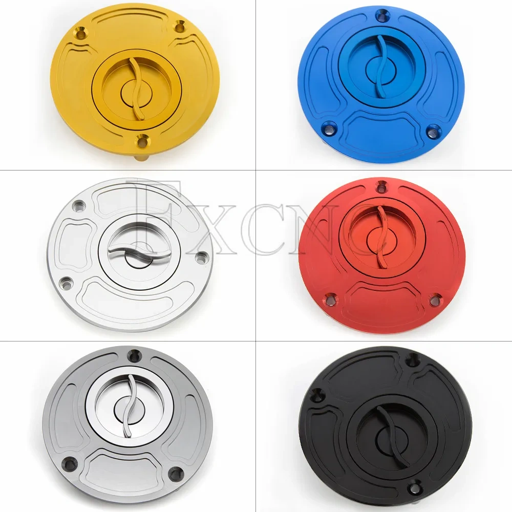 CNC Fuel Gas Cap Keyless For Honda CBR600 F4i CBR954RR CBR900RR CBR600RR CBR1000RR CBR1100XX Hornet CB600F CB500 CBF1000 RVF400