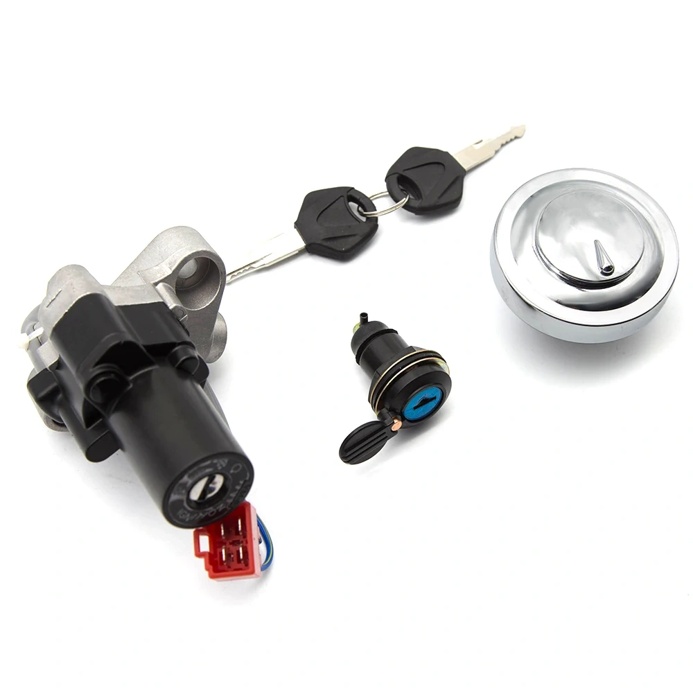 Motorcycle Ignition Switch Fuel Gas Cap Seat Lock Key Set For Yamaha XVS1100 XVS650 XVS400 XVS 650 1100 V-Star Drag Star Classic