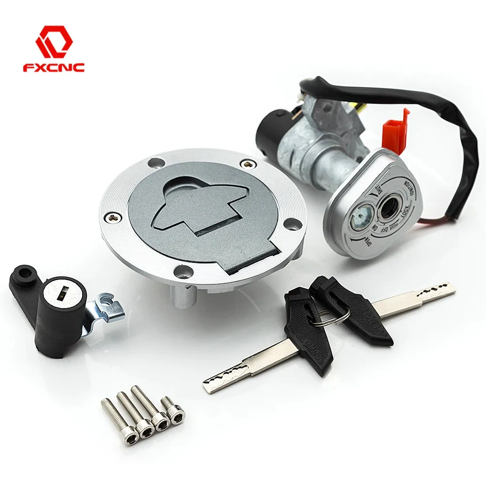 12V Motorcycle Ignition Switch Lock Fuel Tank Gas Cap Keys Seat Lock Set For Yamaha YZF R15 MT15 MT-15 2015-2016