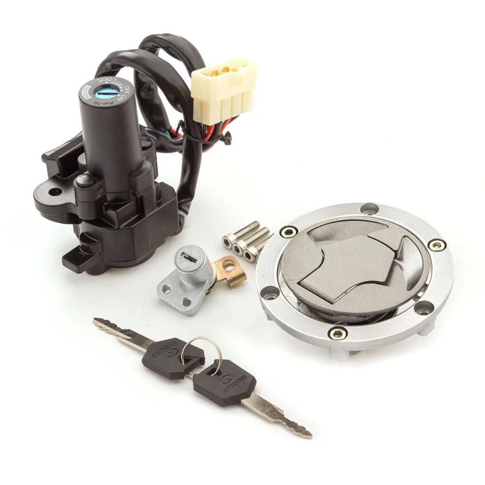 For Kawasaki Ninja 300 Ninja300 ABS 2013-2017 / Ninja250R Ninja 250R 2008-2012 Motorcycle Ignition Switch Fuel Gas Cap Key Set