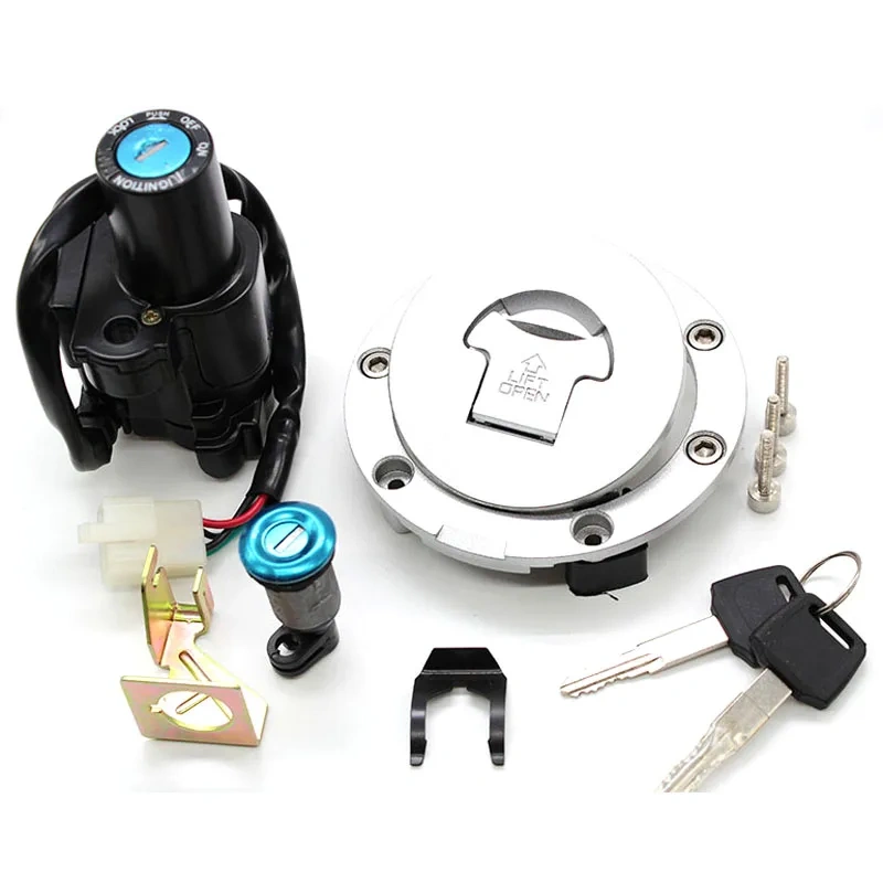 Ignition Switch Fuel Gas Cap Cover Seat Lock Key Set For Honda CBR600 F4i CBR929RR CBR954RR CBR1000 CB400 CB1300 VFR800 VTR1000