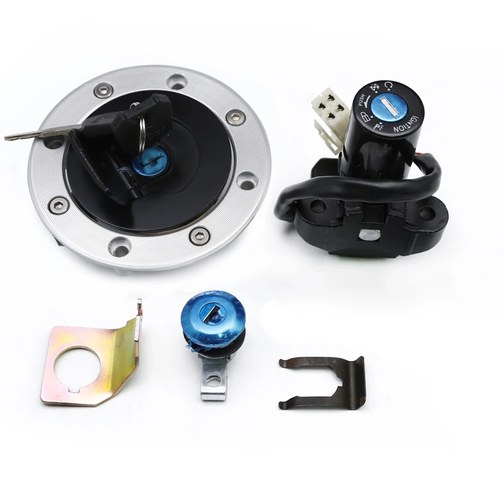Motorcycle Ignition Switch Gas Cap Fuel Tank Cover Seat Lock Key Set For Suzuki GS500 GS 500 2001-2012 GS500E 1989-2000