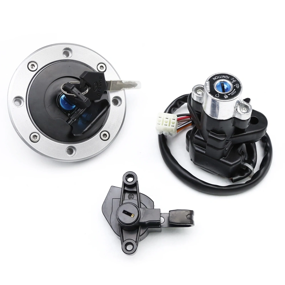 Motorcycle Ignition Switch Gas Cap Fuel Tank Cover Lock Key Set For Suzuki Bandit 600 1200 GSF600 GSF1200 GSF 600 1200 1996-2005