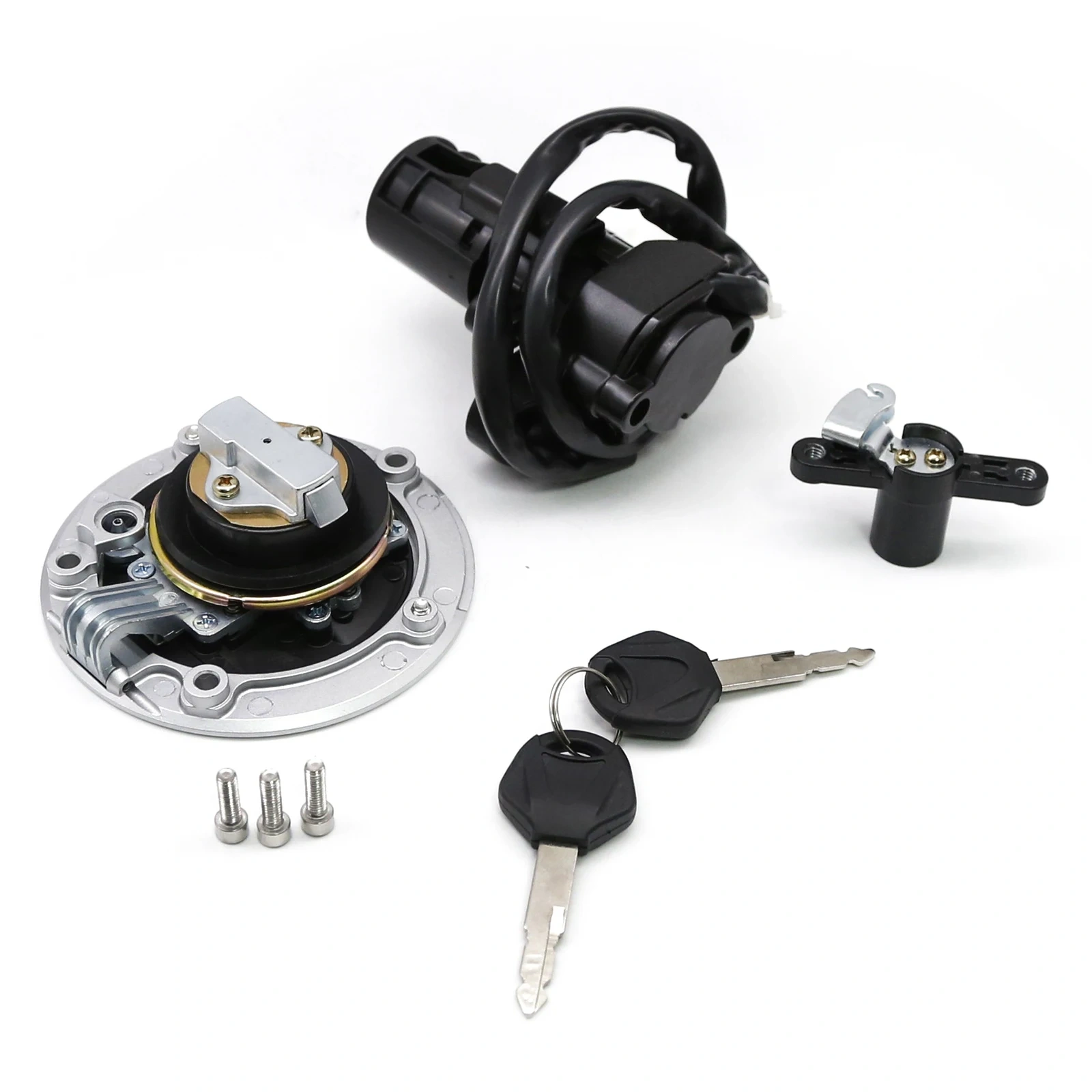 Motorcycle Ignition Switch Fuel Gas Cap Seat Lock Key For Kawasaki Z1000SX Ninja ZX-6R ZX6R ZX636 2011 2012 2013 2014 2015 2016