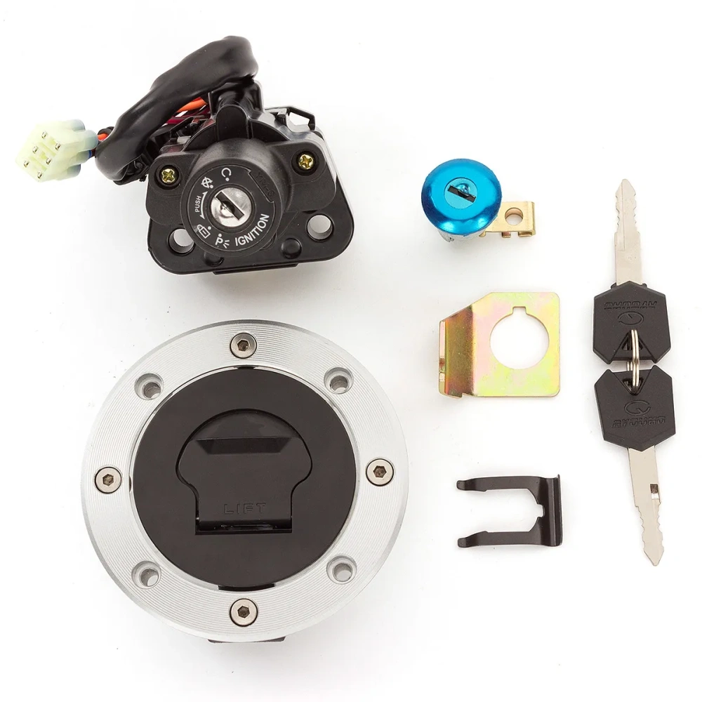Motorcycle  Ignition Fuel Gas Cap Seat Lock Key For Suzuki Hayabusa 1300 GSX1300R 1999 2000 2001 2002 2003 2004 2005 2006 2007