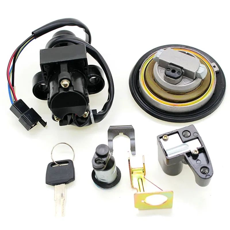 For Honda CBR250 2011 2012 2013 Motorcycle Ignition Switch Gas Cap Fuel Tank Cover Seat Helmet Lock Key Set