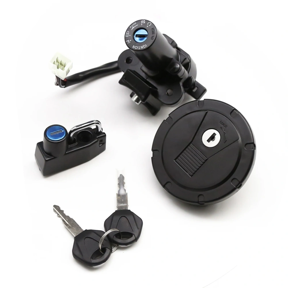 Ignition Switch Fuel Gas Cap Helmet Lock Set For Kawasaki KLX250 KLX 250 D-Tracker 2001 2002 2003 2004 2005 2006 2007 2008-2014