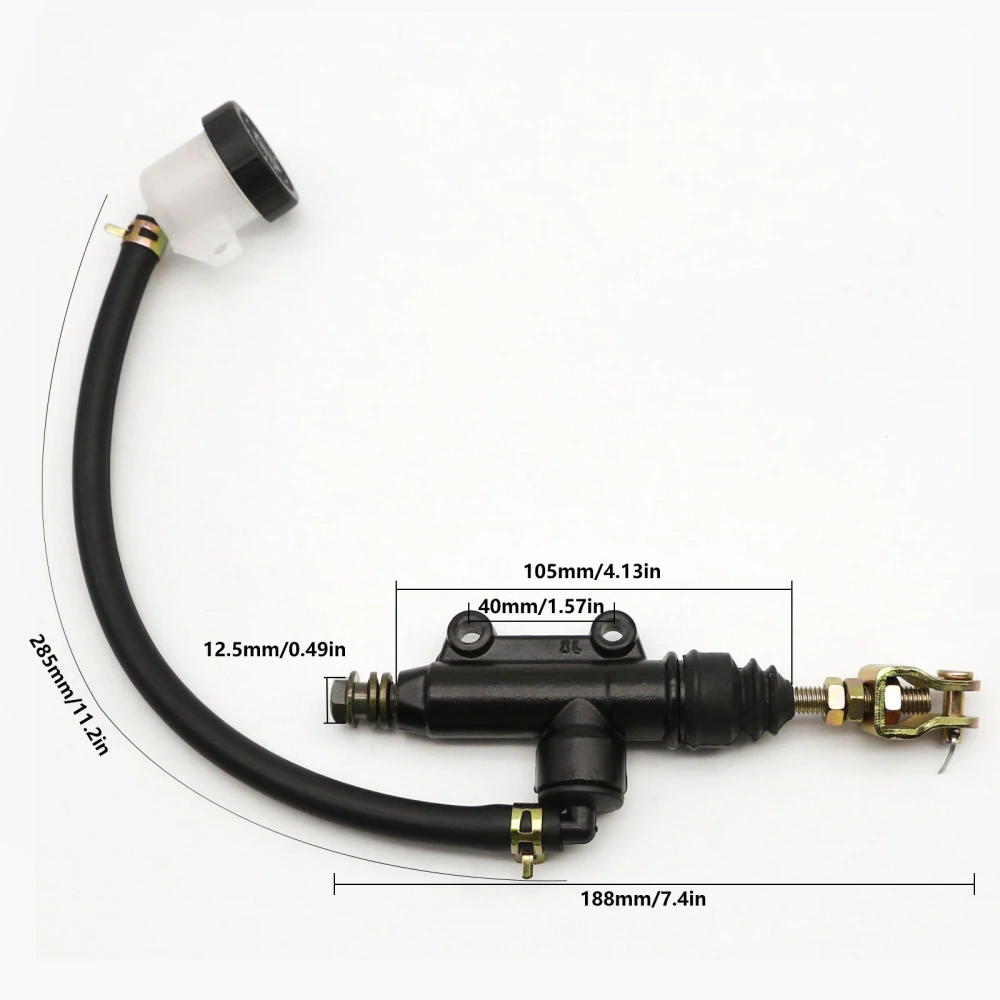 Motorcycle Rear Hydraulic Brake Master Cylinder Pump For 50cc 70cc 110cc 125cc 150cc 250cc ATV Pit Dirt Bike Sport Street Bike