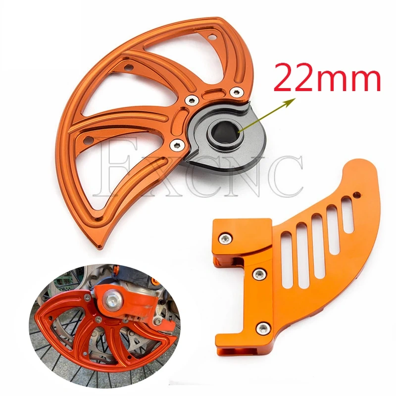 CNC Aluminum Motorcycle Front Rear Brake Disc Guard Protector Cover For HusqvarnaTE FE FC TC 125 200 250 300 350 400 450 501