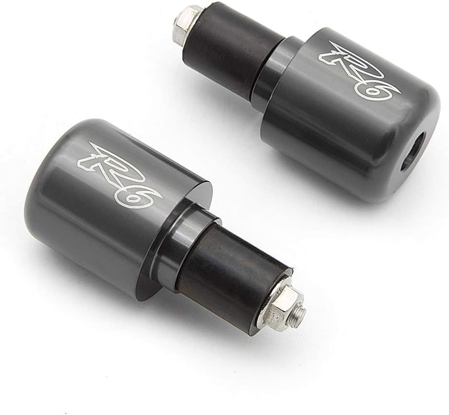 Handlebar End For Yamaha YZF R6 1999-2019 with Logo" R6 " CNC Motorcycles Steering Counterweight Fists Hand Grips Bar Ends Slider