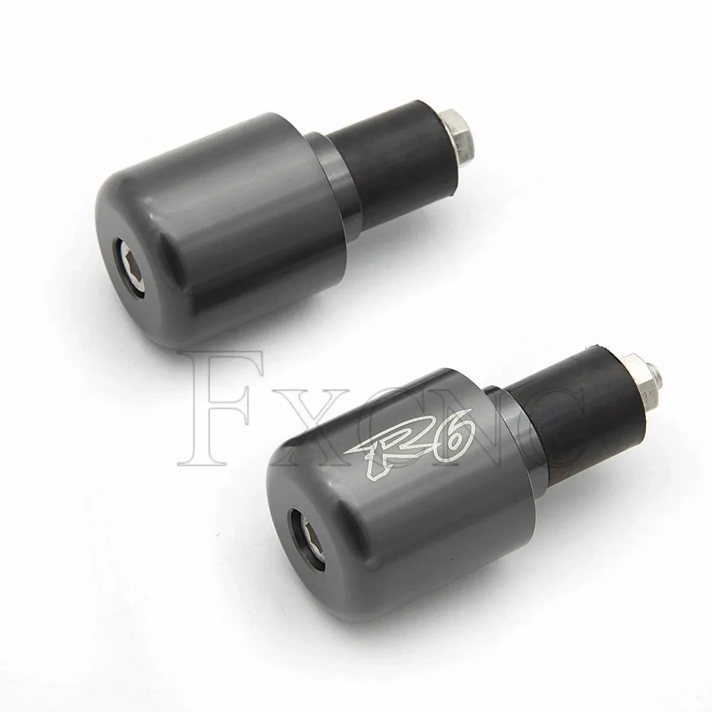 Logo" R6 "CNC Motorcycles Handlebar Steering Counterweight Fists Hand Grips Bar End Slider Fit ForYamaha YZF R6S 2006 2007-2009