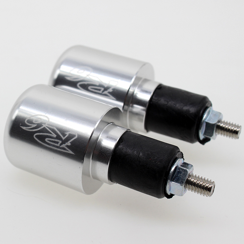Handlebar End For Yamaha YZF R6 1999-2019 with Logo" R6 " CNC Motorcycles Steering Counterweight Fists Hand Grips Bar Ends Slider