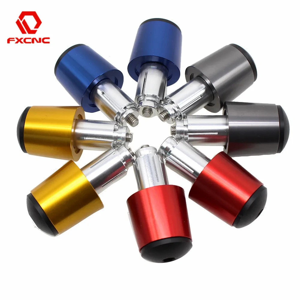 22mm CNC Aluminum Motorcycles Fists Handlebar Steering Counter Weight Hand Grips Bar End Universal Moto Parts Red Blue Gray Gold