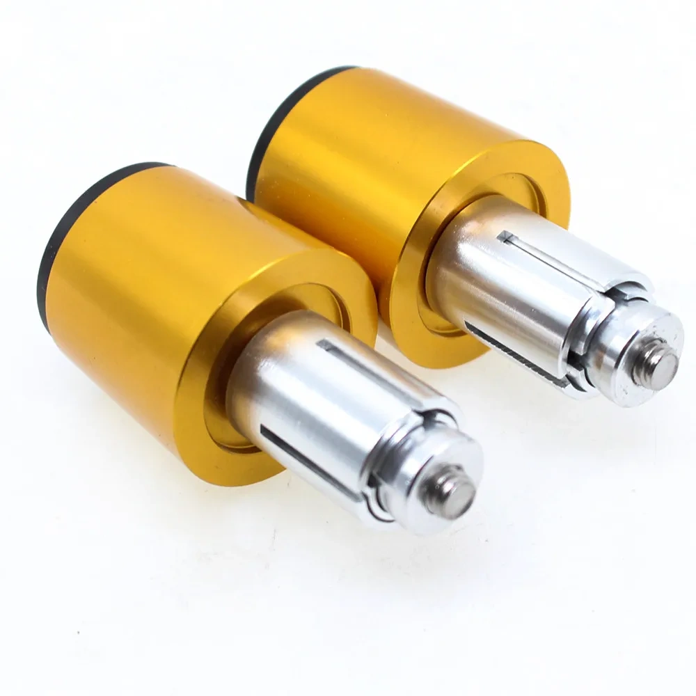 22mm CNC Aluminum Motorcycles Fists Handlebar Steering Counter Weight Hand Grips Bar End Universal Moto Parts Red Blue Gray Gold