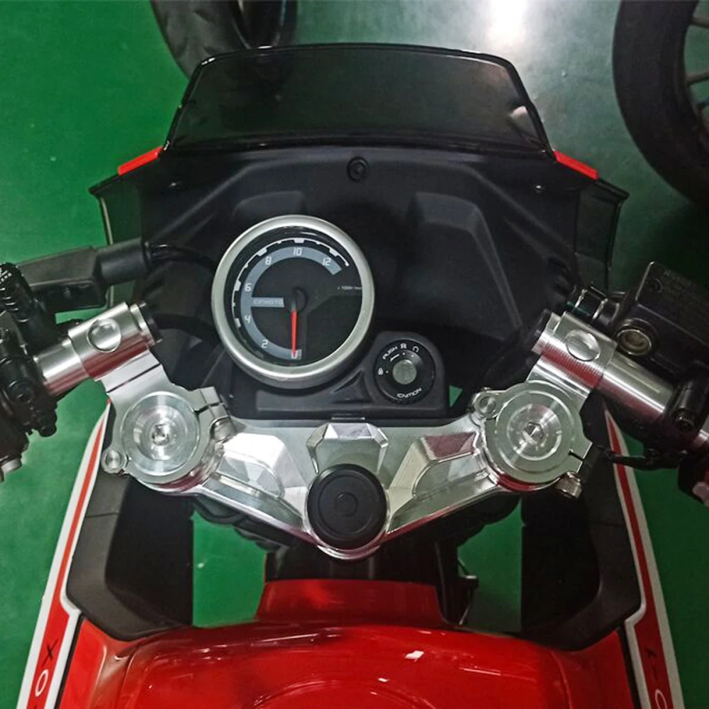 FOR CFmoto CF Moto XO-1 Papio 125 CF125 / XO-1 ABS CNC Motorcycle Front Fork Triple Tree Upper Top Clamp With Handlebar Clip On