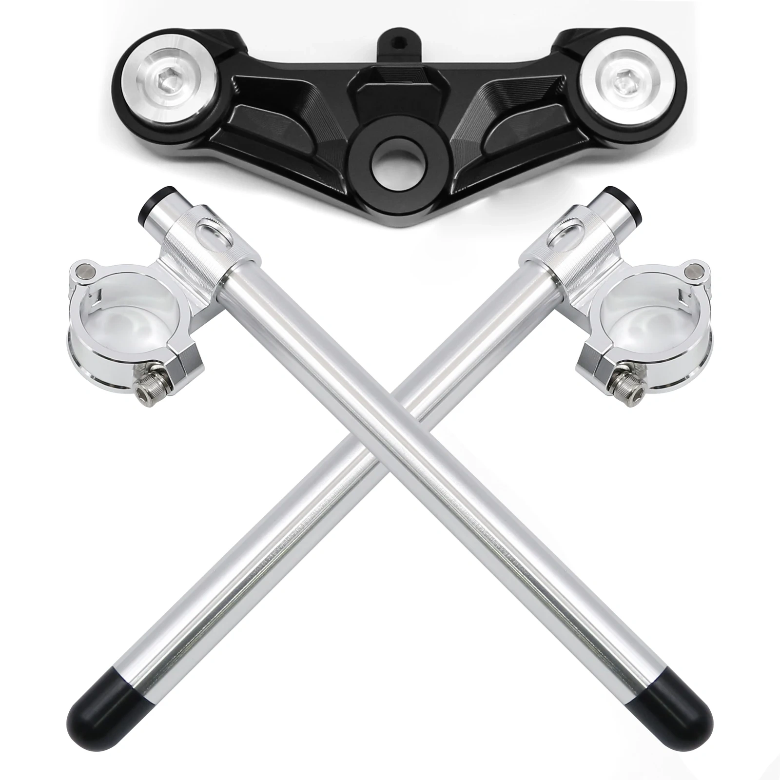 FOR CFmoto CF Moto XO-1 Papio 125 CF125 / XO-1 ABS CNC Motorcycle Front Fork Triple Tree Upper Top Clamp With Handlebar Clip On