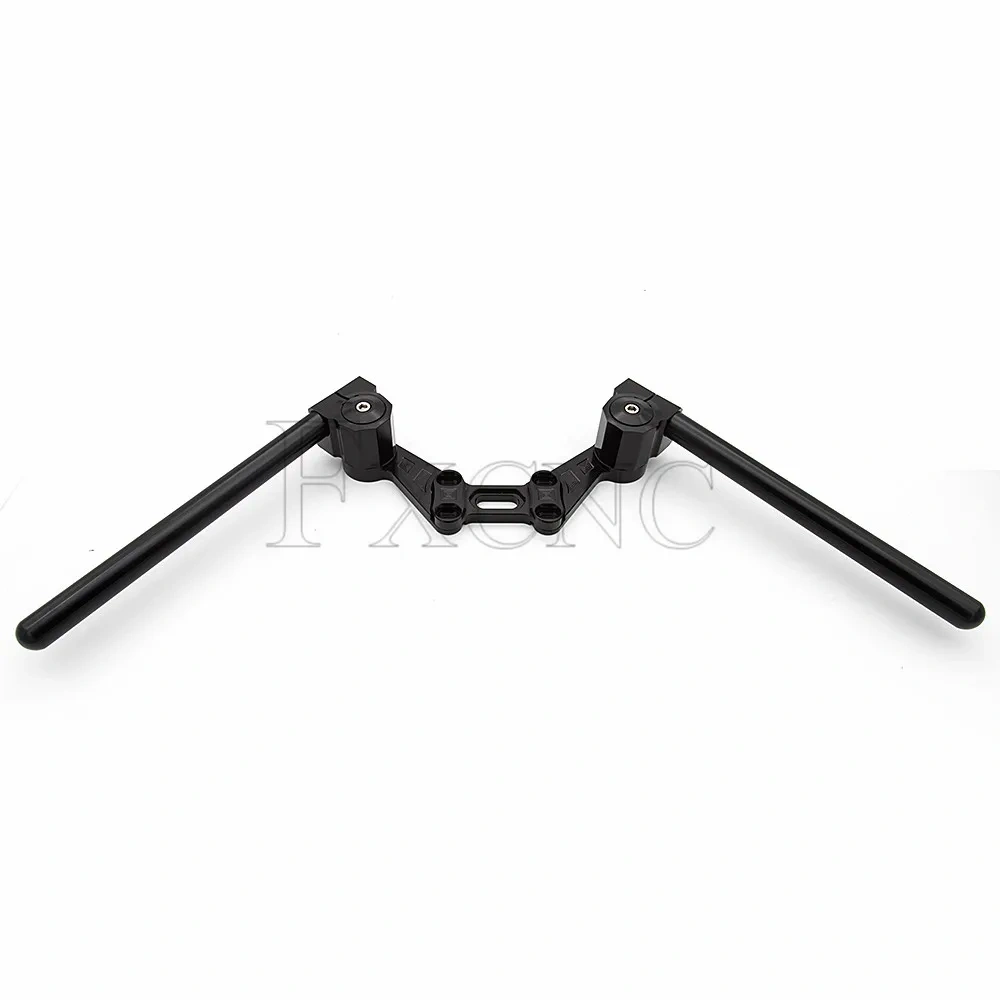 Universal Motorcycle Clip on Handlear Handle Bar Clipon Fork 75mm Fat Bar Clamp Complete Set