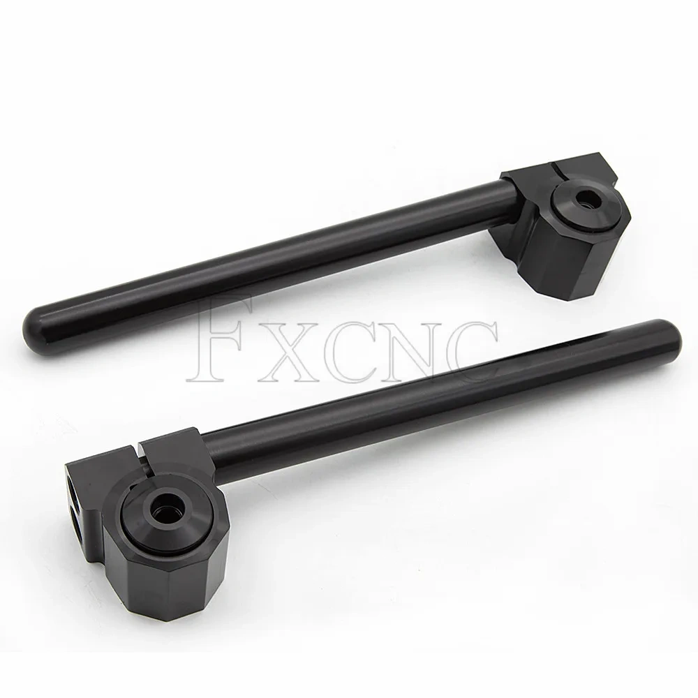 Universal Motorcycle Clip on Handlear Handle Bar Clipon Fork 75mm Fat Bar Clamp Complete Set
