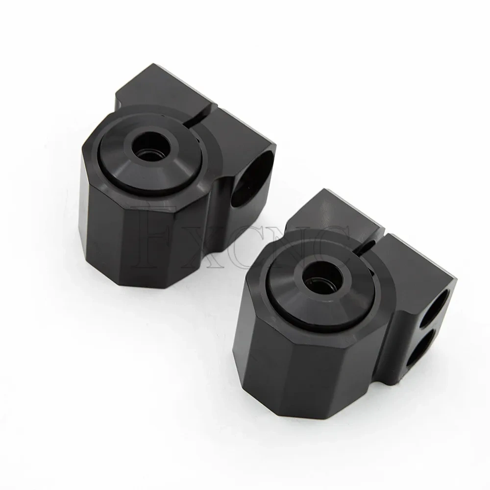 Universal Motorcycle Clip on Handlear Handle Bar Clipon Fork 75mm Fat Bar Clamp Complete Set