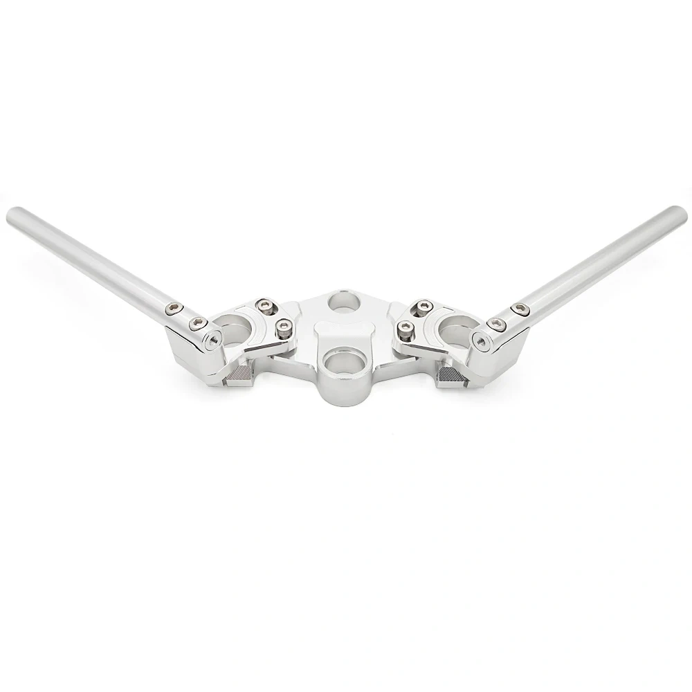 CNC Aluminum Motorcycle Lowering Triple Tree Front End Upper Top Clamp Clip on ons Handlebar Fork for Kawasaki Ninja 300 250