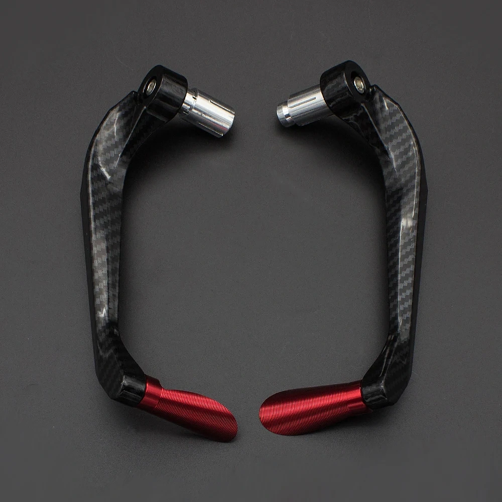 Fiber Carbon Motorcycle Brake Clutch Lever Guards Protection Hand Guard 7/8" 22mm Universal Handlebar Handguard Accessories