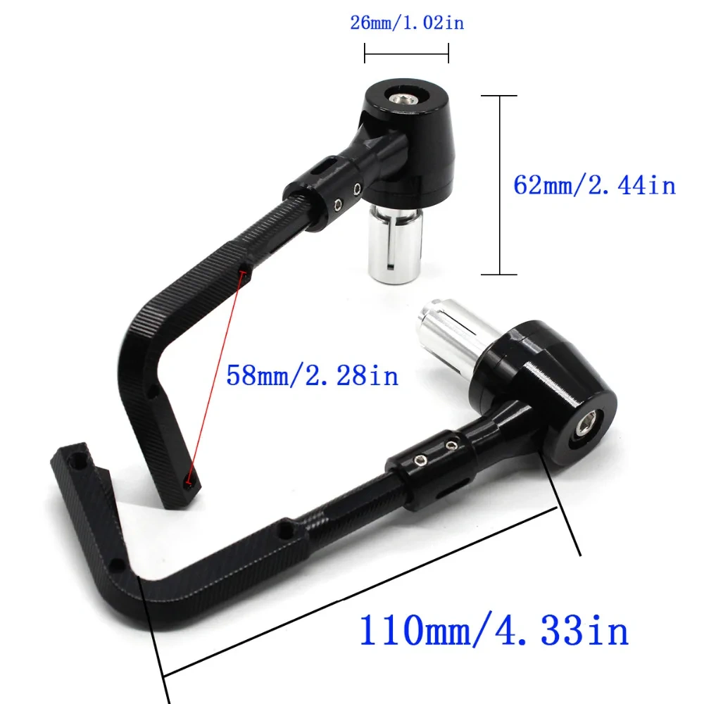 22mm Universal Motorcycle Proguard Brake Clutch Lever Hand Guard For Suzuki Honda Yamaha Kawasaki Aprilia Ducati Benelli Triumph