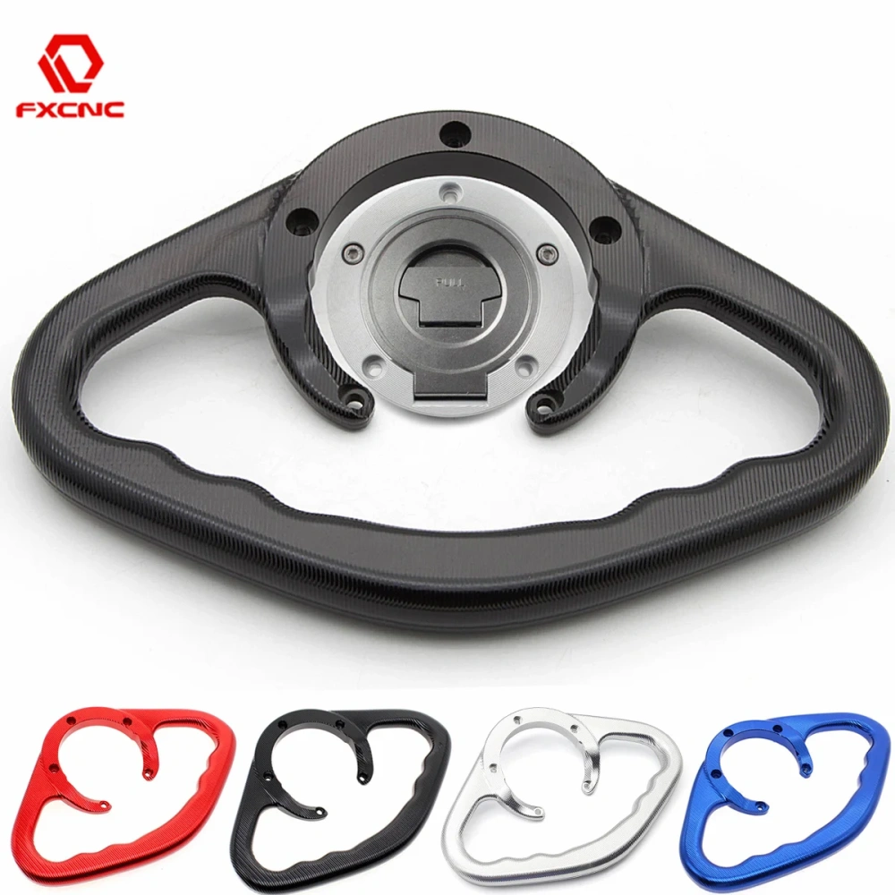 YZF-R7 CNC Passenger Handgrip Hand Grip Grab Handle Armrest Clamp For Yamaha YZF R7 YZFR7 2021 2022 2023 Motorcycle Accessories