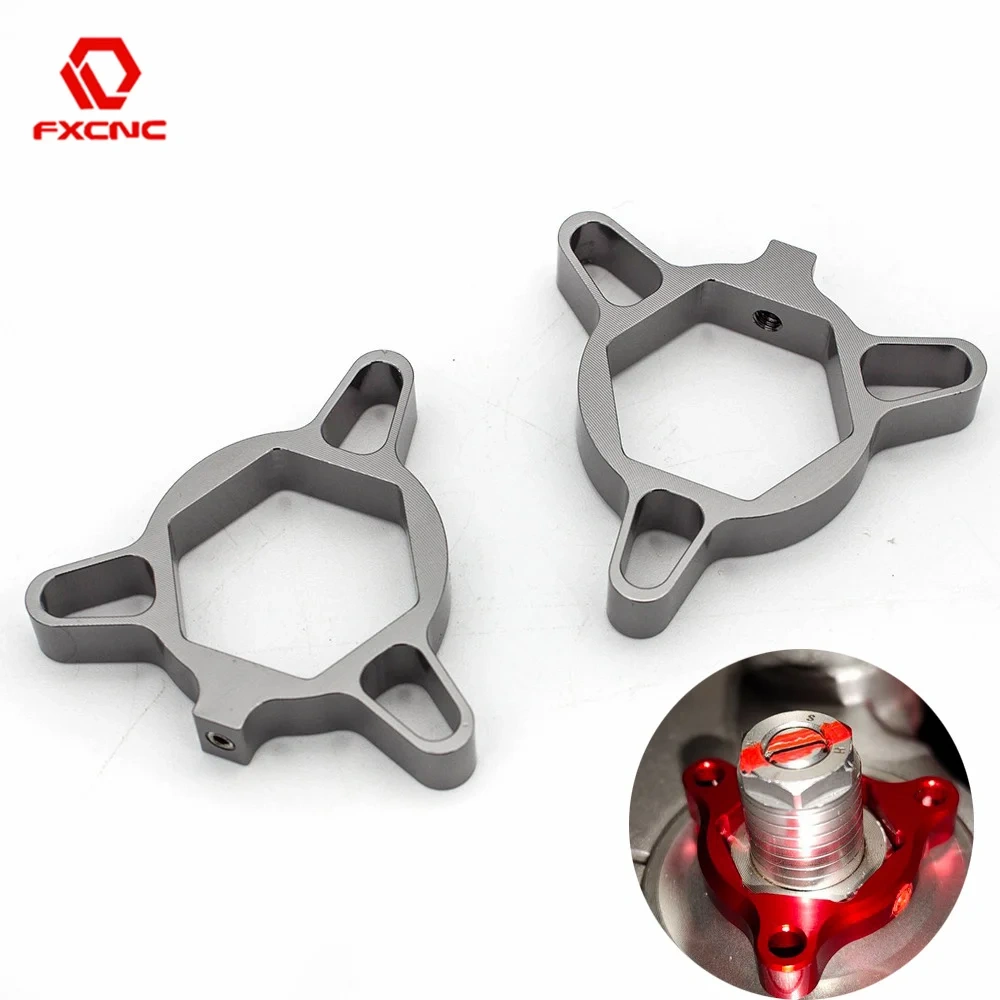 14mm 17mm 19mm 22mm CNC Suspension Fork Preload Adjusters Aluminum Universal For Honda Yamaha Suzuki Kawasaki Ducati Aprilia