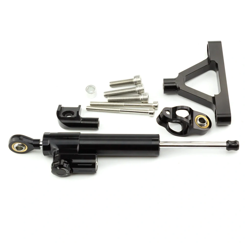 Fiber Carbon Motorcycle Steering Damper Stabilizer Bracket For Kawasaki ZX10R ZX-10R ZX 10R 2004 2005 Dampers Mount Support Kit