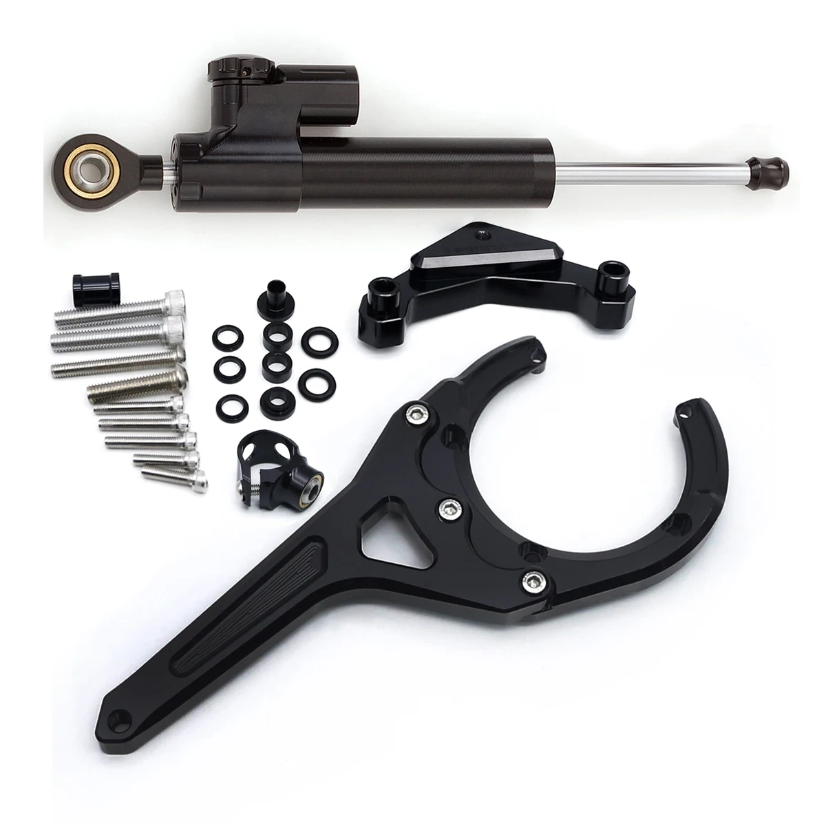 2023 2022 For Suzuki GSX-S1000GT GSX S1000 GT GSX-S 1000 GSXS1000 Carbon Steering Damper Stabilizer Bracket Support Mounting Kit