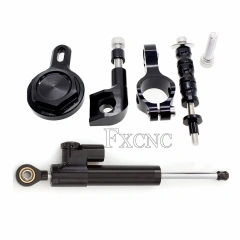 Steering damper kit Black