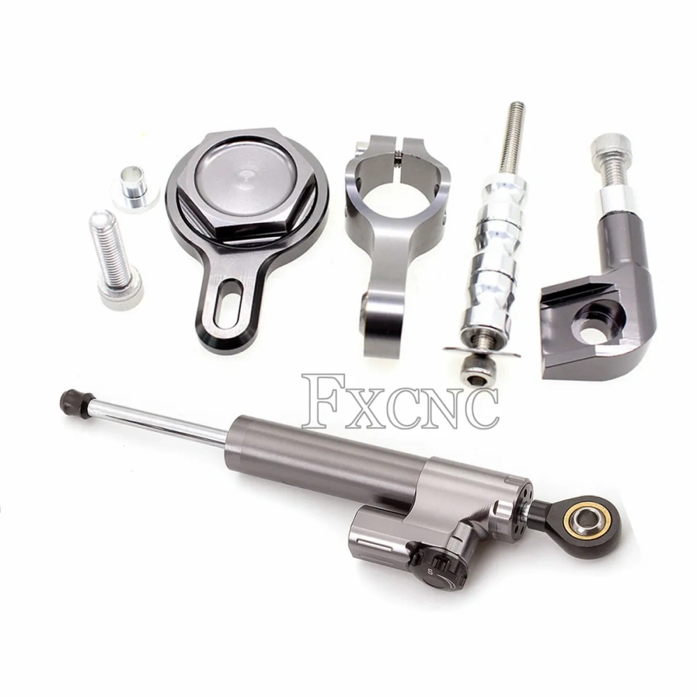 Motorcycle Steering Stabilizer Damper Mounting Kit Bracket Safety Control Reversed For Yamaha YZF R1 YZFR1 1998 1999 2000 2001