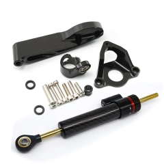 Carbon Fiber Steering damper kit Black