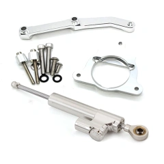 Steering damper kit Silvery