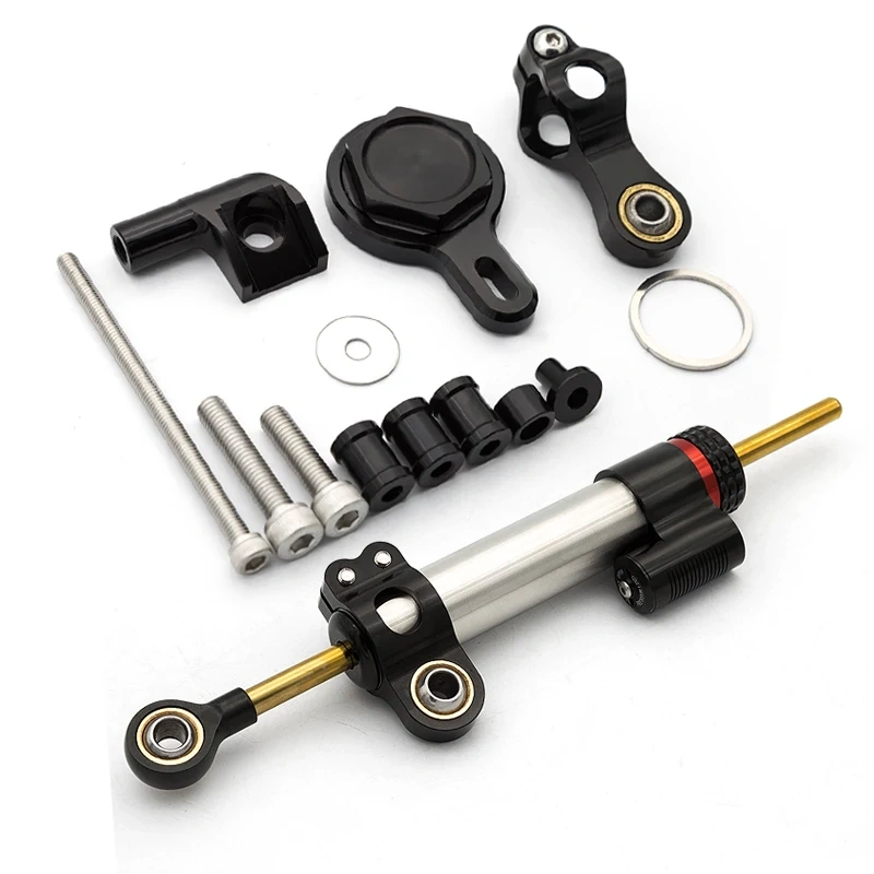 Motorcycle Steering Stabilizer Damper Mounting Kit Bracket Safety Control Reversed For Yamaha YZF R1 YZFR1 1998 1999 2000 2001